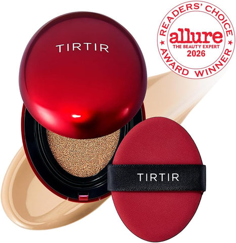 [*Mini Size*] TIRTIR Mask Fit Red Cushion Foundation | Japan's No.1 Choice for Glass skin, Long-Lasting, Lightweight, Buildable Coverage, Semi-Matte (27N Camel, 4.5g (Pack of 1)) - Image 2