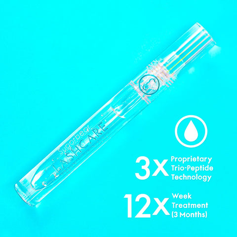 SUGARBEAR® LashCare Vegan Vitamin-Infused Lash Serum, Halal Certified, Alcohol Free - 3 Month Supply, Promotes Appearance of Longer, Thicker Eyelashes