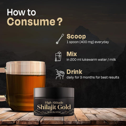 Auric High Altitude Shilajit/Shilajeet Gold Resin 20g