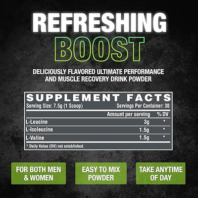 Nutrex BCAA 6000 Green Apple - Sports Nutrition Powder, 231g, 30 Servings - Image 2