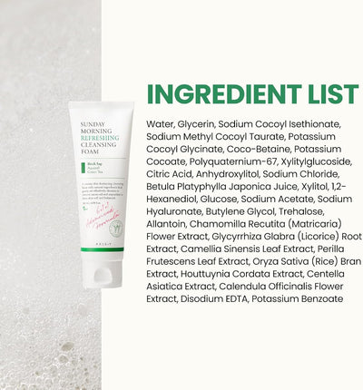 AXIS-Y Sunday Morning Refreshing Cleansing Foam - pH 5.5 Deep Cleanser, 120ml - Image 7