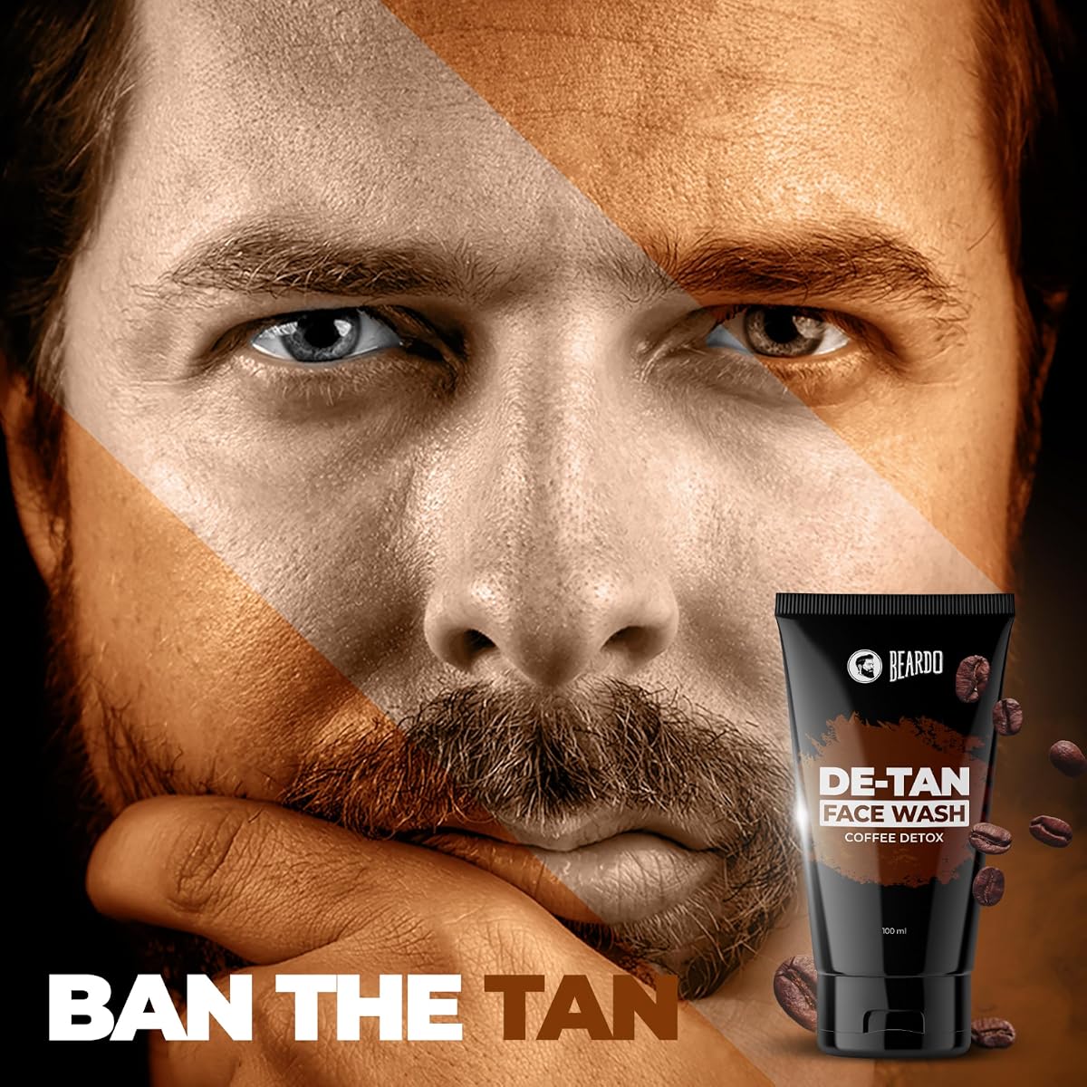 Beardo Ban the Tan Kit - Detan Facewash & Face Scrub with Coffee & Vitamin E - Gift Hamper - Image 2