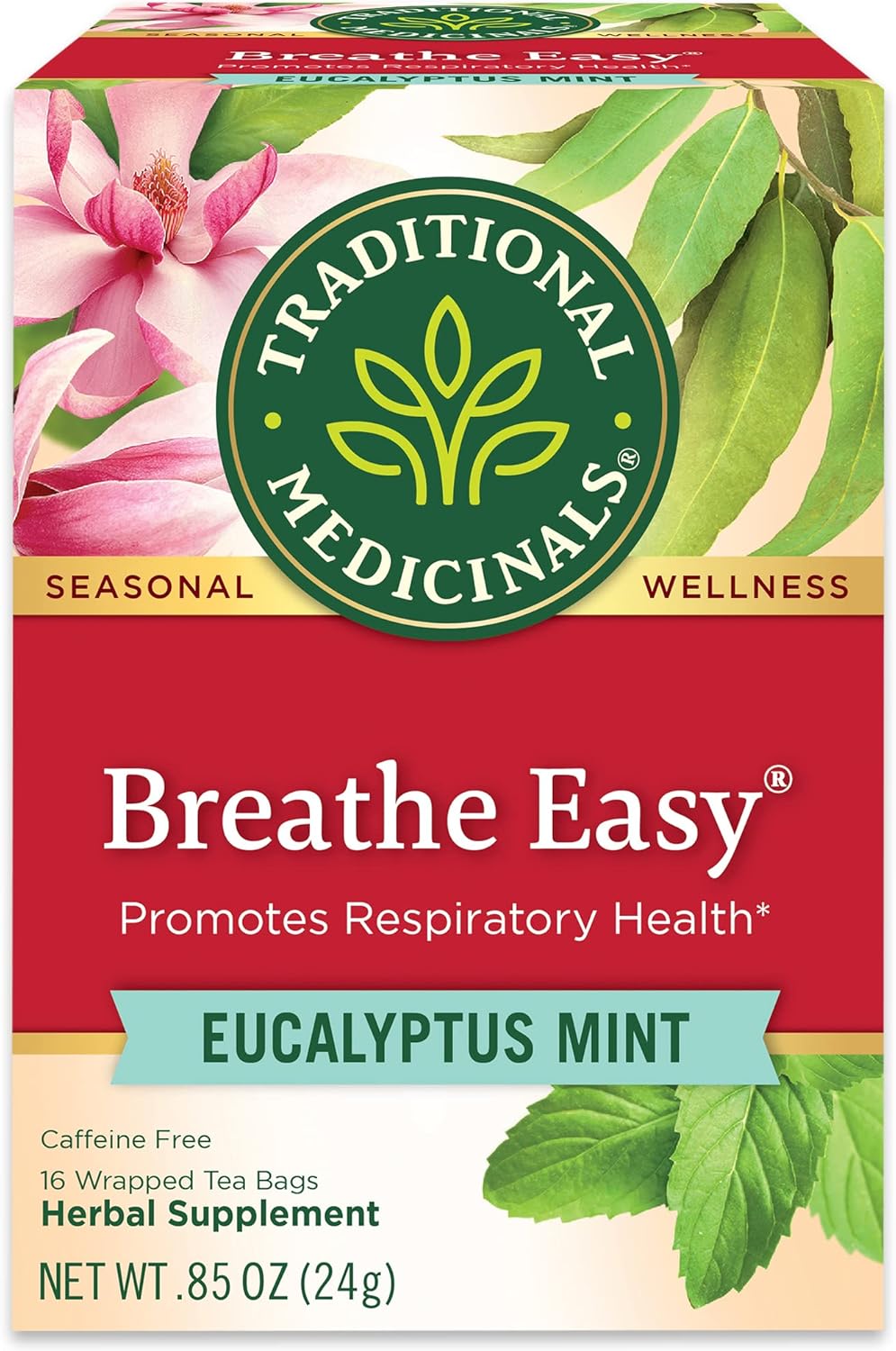 Traditional Medicinals Tea Breathe Easy, 16 Ct