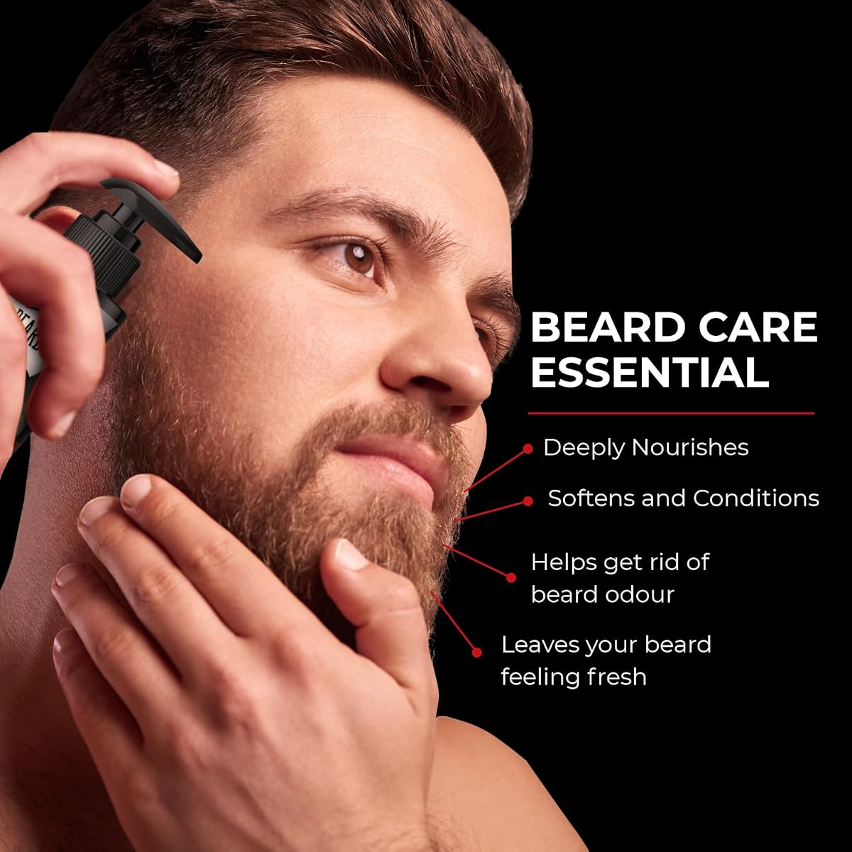 Beardo GodFather Beard Wash - Cleanser Gel for All Skin Types, 100ml - Image 3