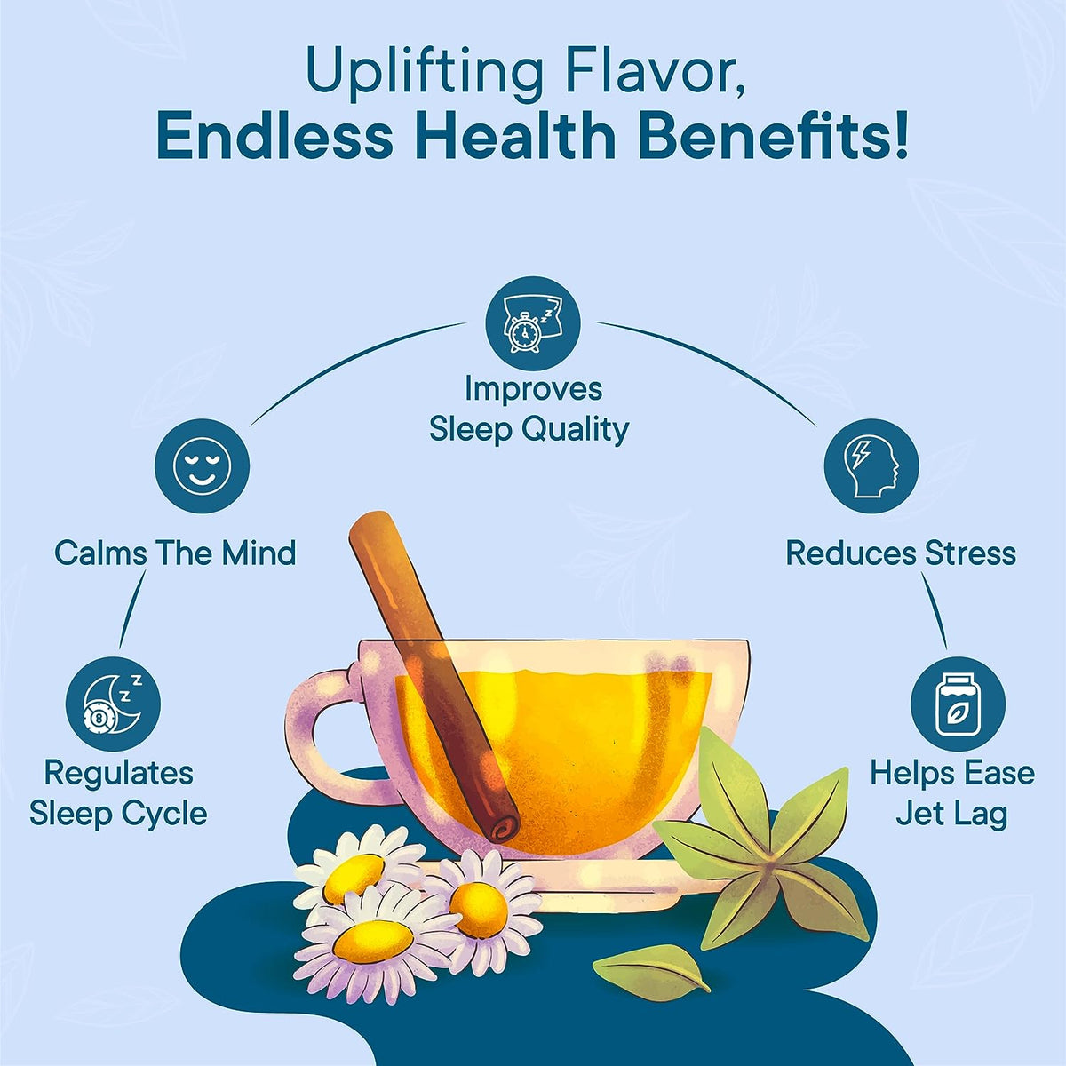 Wellbeing Nutrition Sleep Tea - Herbal & Ayurvedic, 20 Pyramid Tea Bags - Image 2