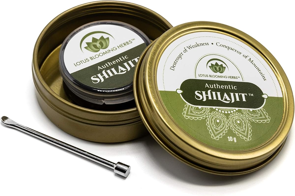 Lotus Blooming Herbal Shilajit Resin - Gold Grade Himalayan, 10g - Image 4