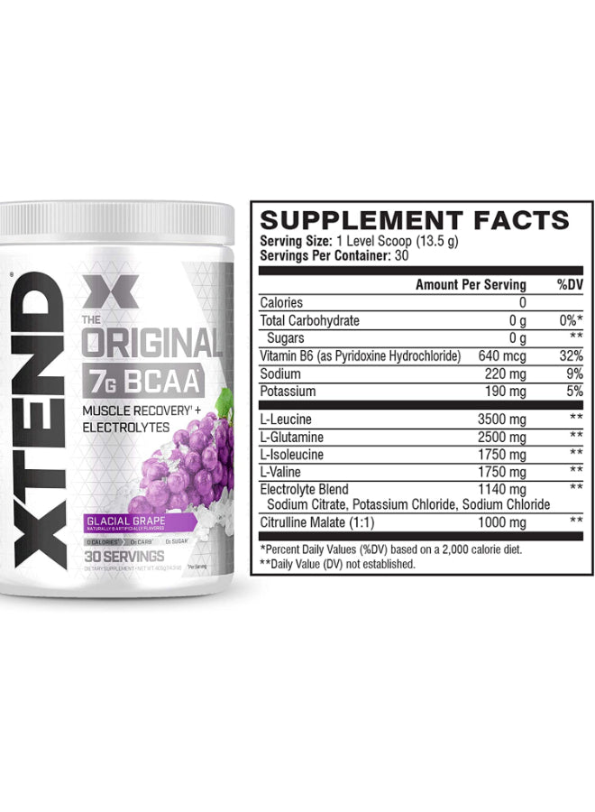 XTEND Original BCAA Powder Glacial Grape - Sports Nutrition, Premium Formulation - Image 3