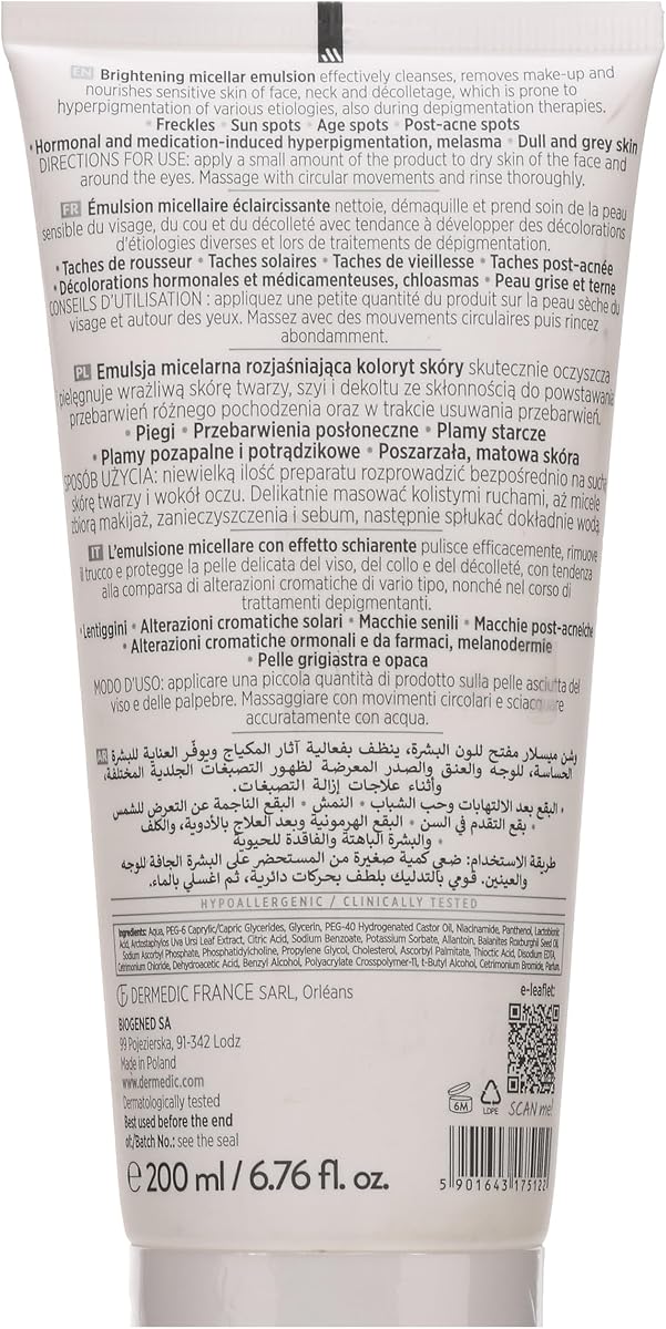 Dermedic Micellar Emulsion for Face Cleansing - 200 ml - Image 3