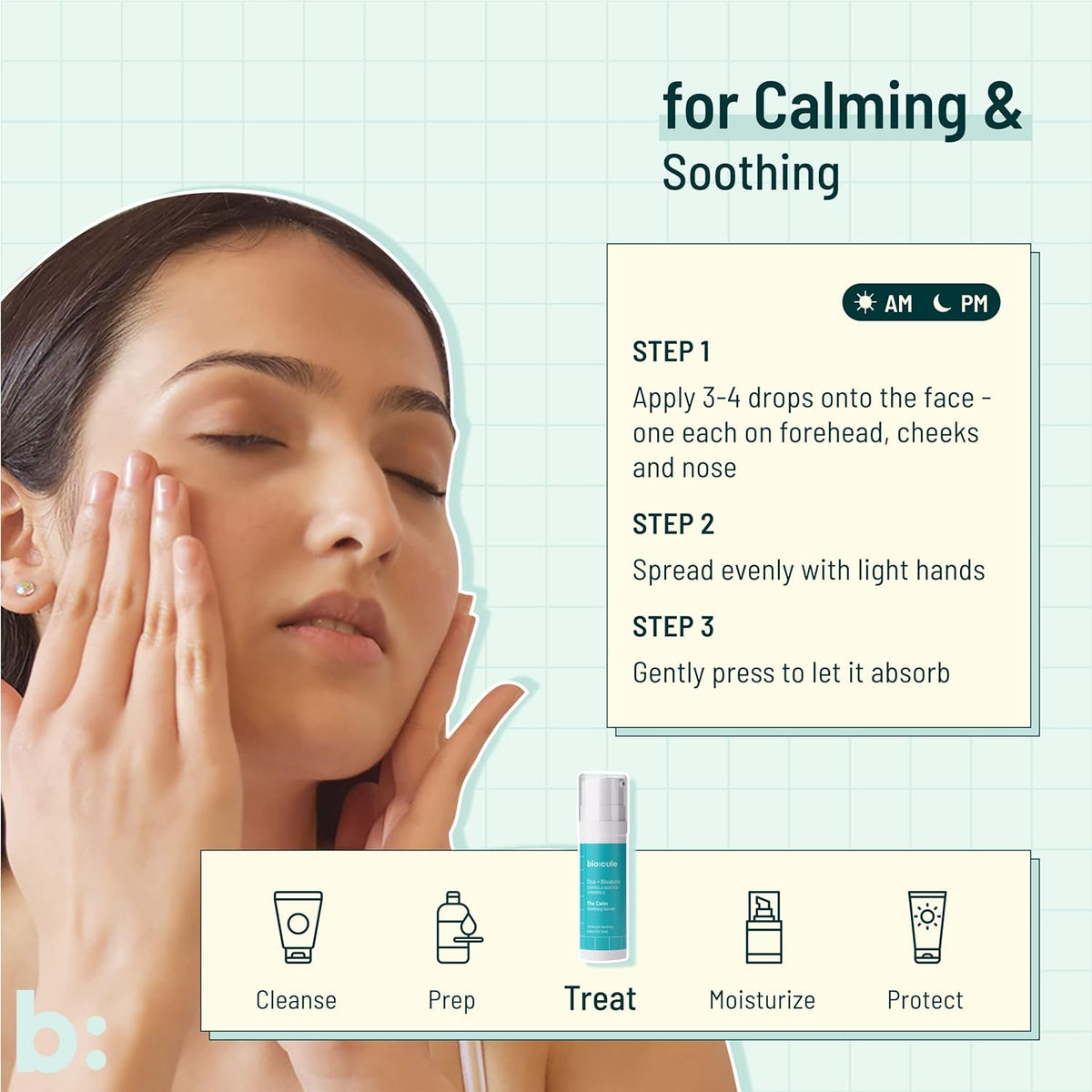 Biocule The Calm Soothing Serum - Cica + Bisabolol, 30ml - Image 4