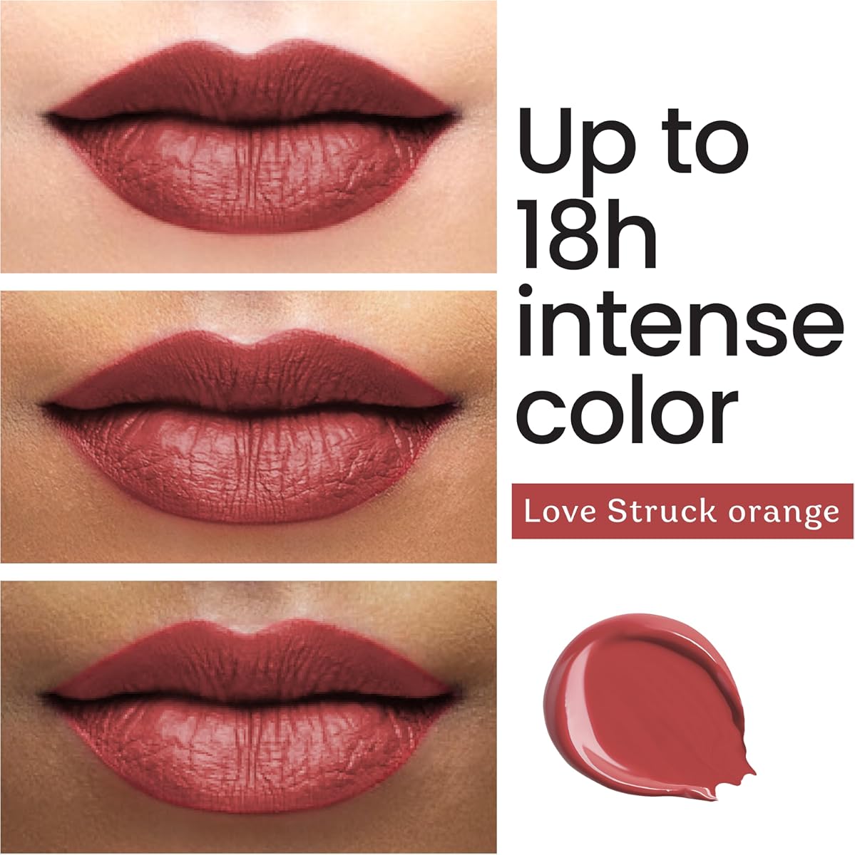 Color Cupid LongStay Liquid Lipstick - Orange LL10, Hyaluronic Acid - 4ml - Image 3