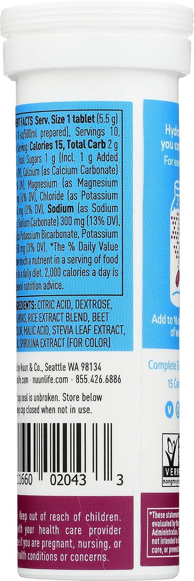 Nuun Act Sport Hydration Tablets - Tri-Berry Flavour, 10 Count - Image 5