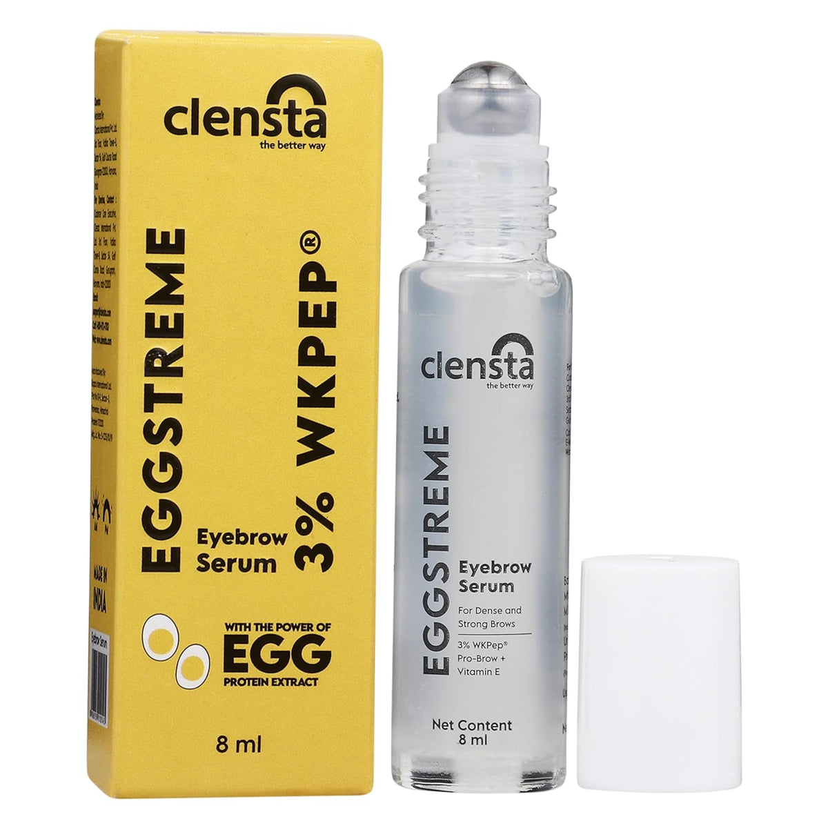 Clensta Eggstreme Eyebrow Serum - Hair Growth Formula, 8 ml