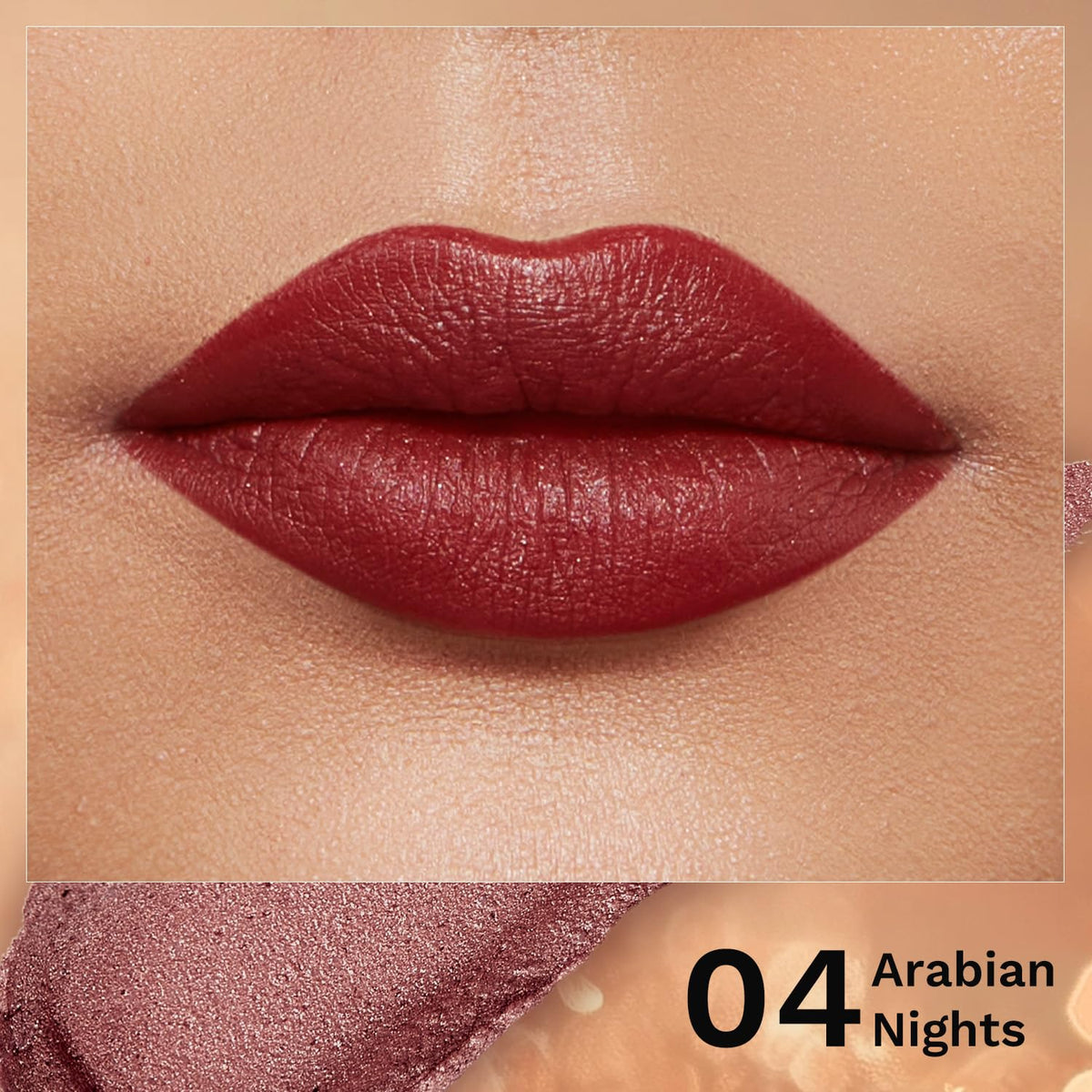 Pilgrim Glitter Lipstick Arabian Nites - Shimmer Finish - 4.2 GM - Image 2