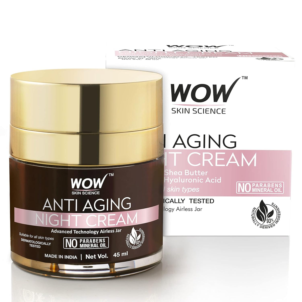Wow Skin Science Anti Aging Night Cream 50ml - Face Moisturiser