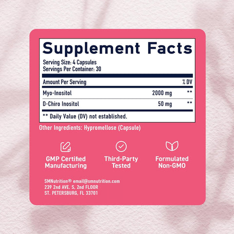 إس إم نيوترشن، مايو ودي-كايرو إينوزيتول، 120 كبسولة