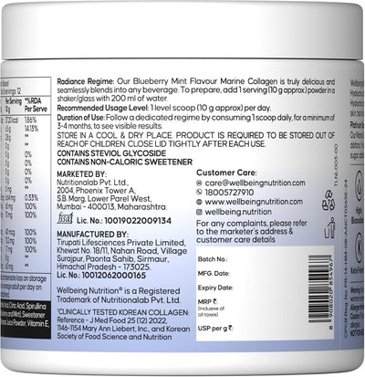 Wellbeing Nutrition Marine Collagen Powder - Mixed Berry, 120g - Image 8