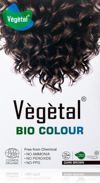 Vegetal Bio Hair Colour Dark Brown - Natural Ingredients, Ammonia-Free, 100g
