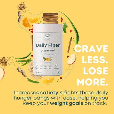 Wellbeing Nutrition Daily Fiber Powder - Organic Prebiotic Fiber - Vanilla Berry & Pina Colada - 7g Per Serving - Image 7