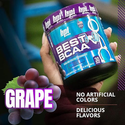 BPI Best BCAA Powder, Grape Flavour, 30 Servings - 300g - Image 5