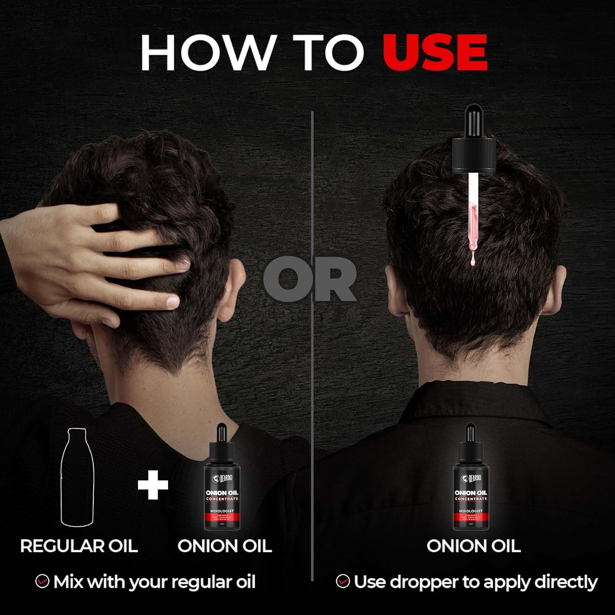 Beardo Onion Oil for Hair Growth - High Sulphur Content - 25ml - Image 4