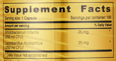 Sunshine Nutrition Probiotic Acidophilus Advanced Capsules - 500 Million Microorganisms, 100 Count - Image 4
