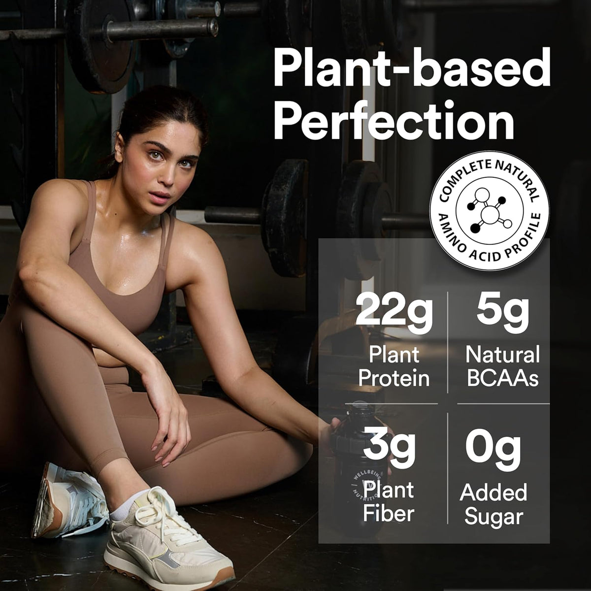 Wellbeing Nutrition Superfood Plant Protein - French Vanilla Caramel, 907g, 28 Servings - Image 2