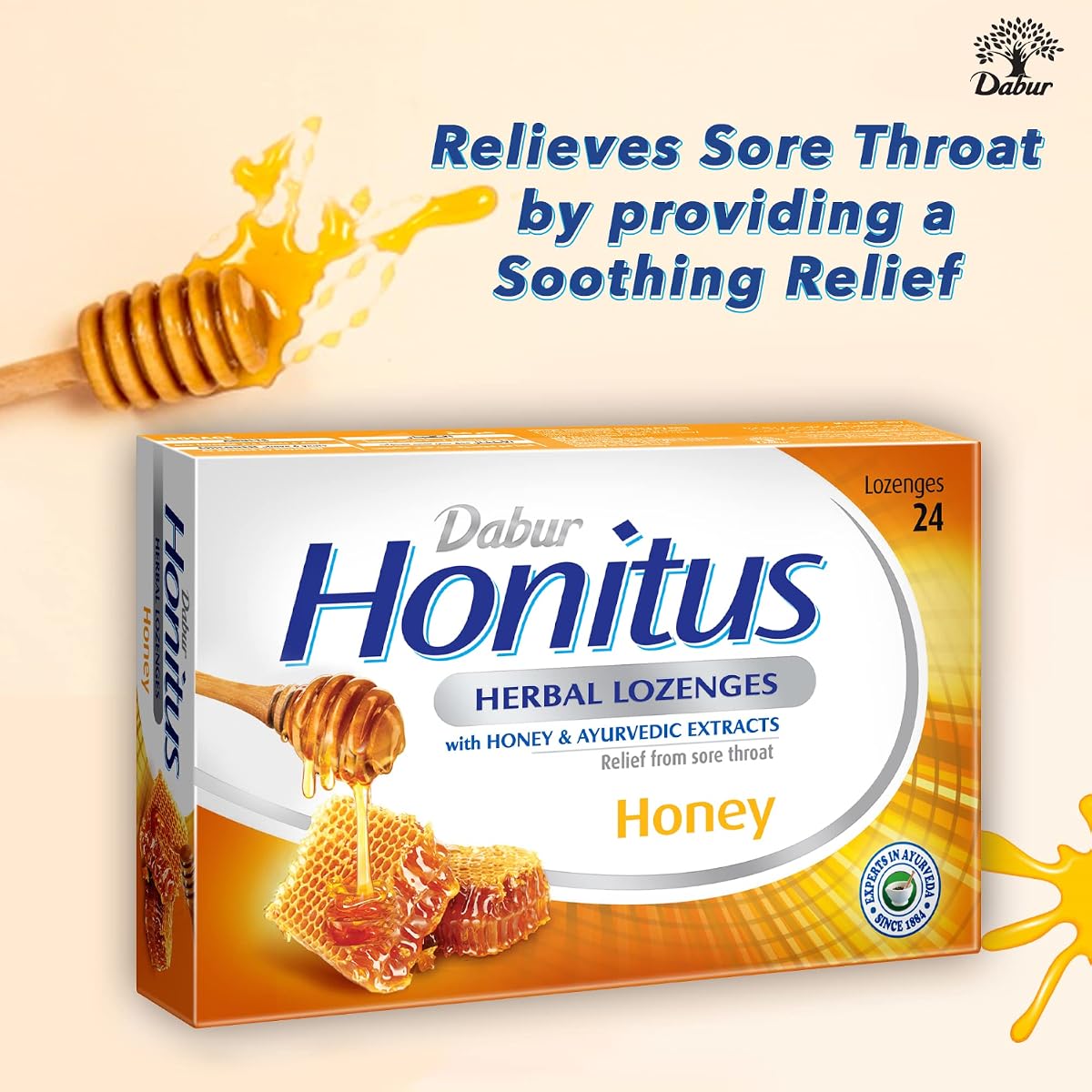Dabur Honitus Herbal Lozenges with Honey - 24 Lozenges - Image 4