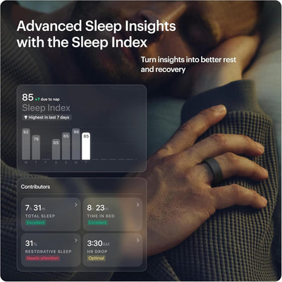Ultrahuman Ring AIR - Smart Health Tracker in Matte Grey, Size 10 - Image 5