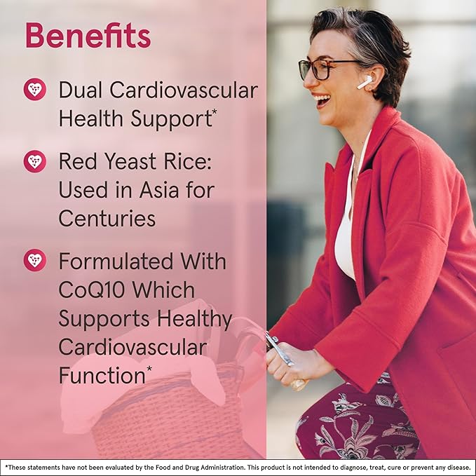 Jarrow Formulas Vegan Red Yeast Rice + Co-Q10 - 120 Veggie Capsules - Image 4