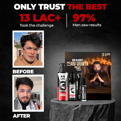 Beardo Beard Growth Pro Kit V3 - Complete Beard Care Set with Beard Oil, Activator & Growth Roll-On - Image 3