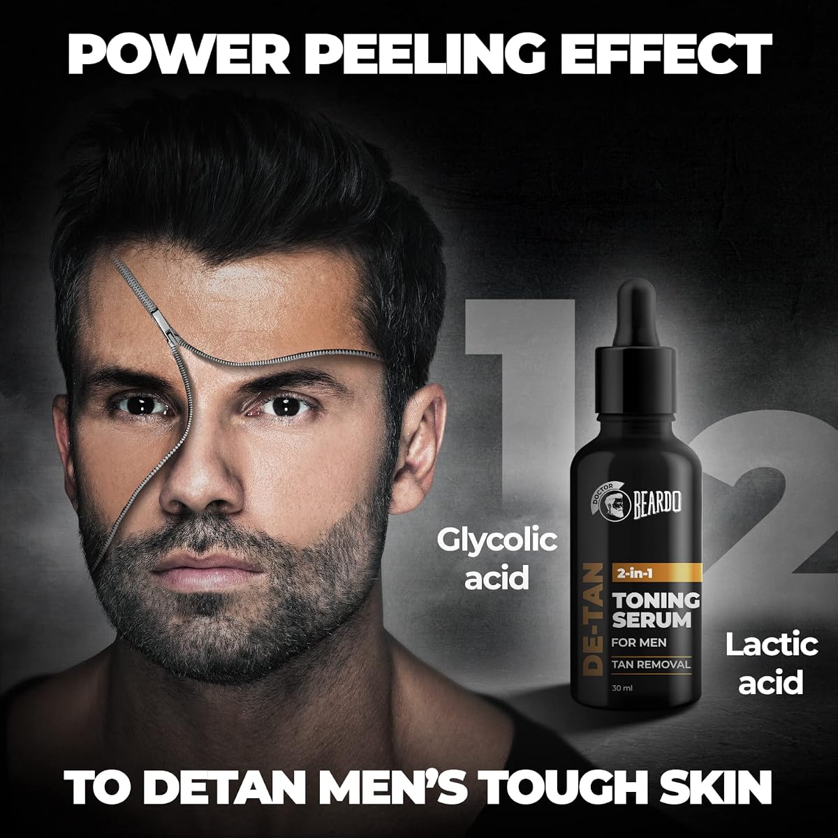 Beardo De-Tan 2-in-1 Toning Serum with Alpha Arbutin - 30ml - Image 3