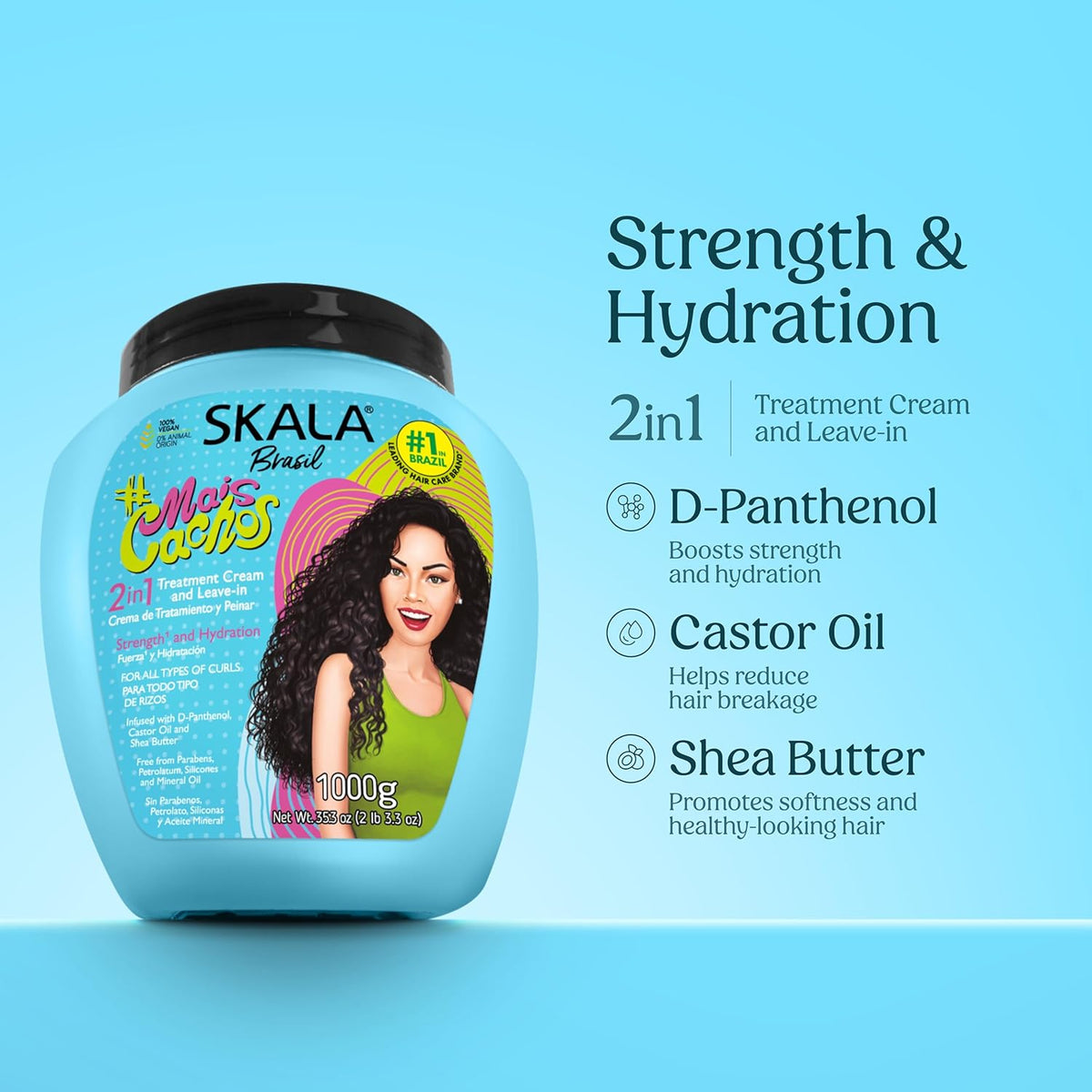 Skala Expert Perfect Curls Hair Treatment Conditioning Cream - 1000g - Image 3