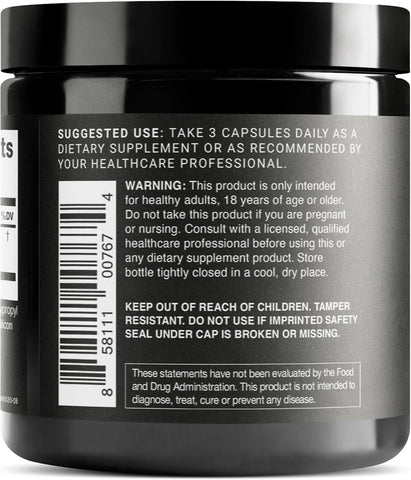 Toniiq Lion's Mane - Ultra High Potency 10:1 Extract With 30% Polysaccharides 120 Capsules