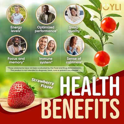 Joyli Ashwagandha Gummies for Women & Men - Herbal Nutrition - 60 Gummies - Image 2