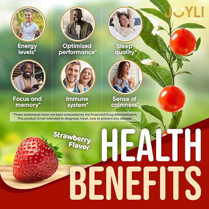Joyli Ashwagandha Gummies for Women & Men - Herbal Nutrition - 60 Gummies - Image 2