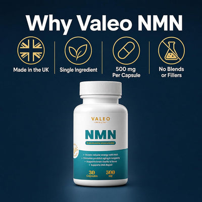 Valeo Nicotinamide Mononucleotide Capsules - 500mg - 30 Count - Image 6