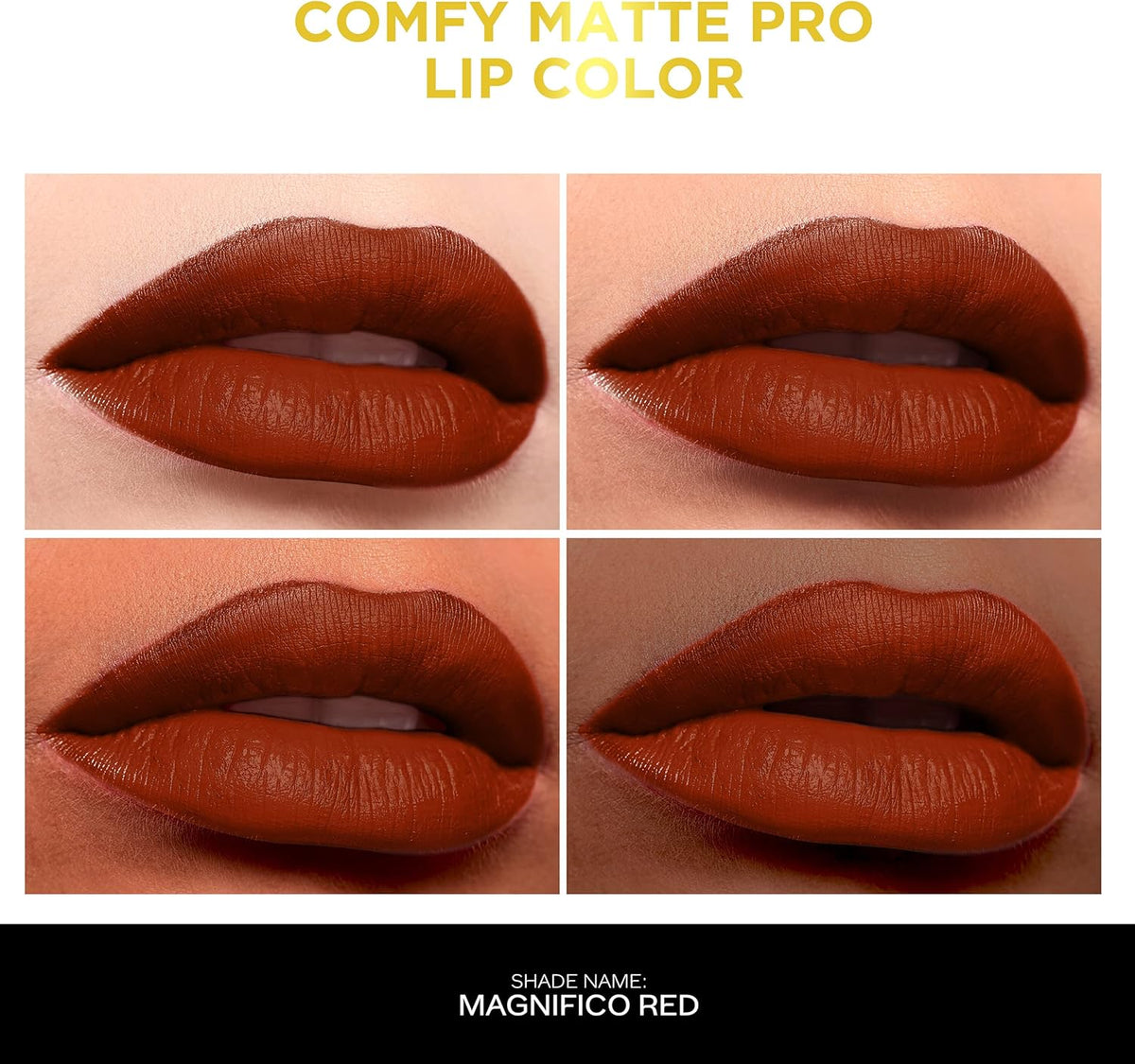 Faces Canada Comfy Matte Pro Lip Colour Magnifico Red 5.5ml - Image 3