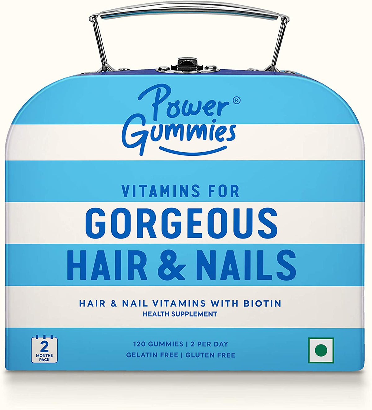 Power Gummies Hair & Nails Vitamin Gummies, 120 Count