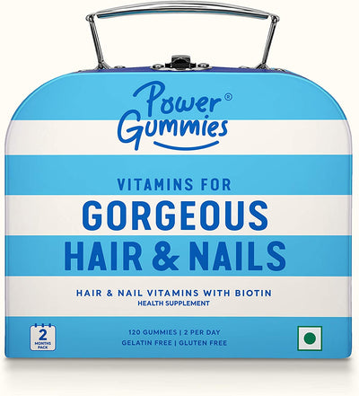 Power Gummies Hair & Nails Vitamin Gummies, 120 Count