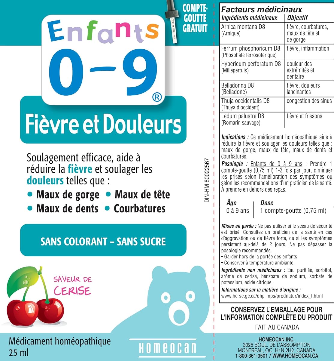 Kids Pain and Fever Drops - Cherry Flavour, 25ml - Image 3