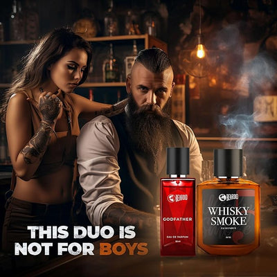 Beardo Whiskey Smoke & Godfather Perfume Set - 50ml Each - Image 4