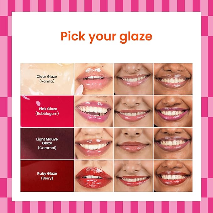 Foxtale Brightening Lip Balm with Peptides, Vitamin C & Hyaluronic Acid - Bubblegum Pink Glaze - Image 2