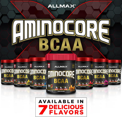 Allmax Nutrition Aminocore BCAA Watermelon - 345g Sports Supplement Powder - Image 6