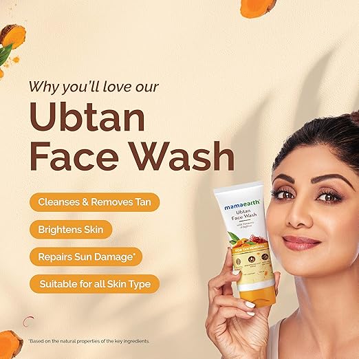 Mamaearth Ubtan Cleansing Milk, Turmeric & Saffron, 100ml - Image 3