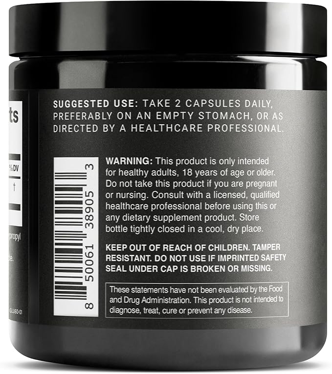 Toniiq Ultra High Strength Glutathione Capsules - 1000mg, 60 Count - Image 5