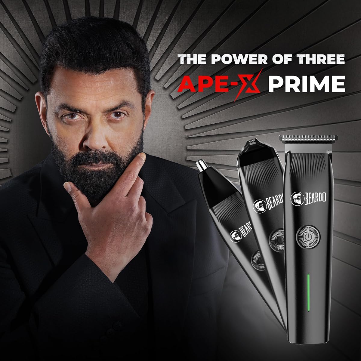 Beardo Ape-X Prime 3-in-1 Men's Multipurpose Grooming Trimmer Kit - Image 2