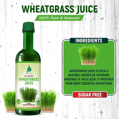 Vedapure Wheat Grass Juice, Herbal & Ayurvedic, 500 ml - Image 5