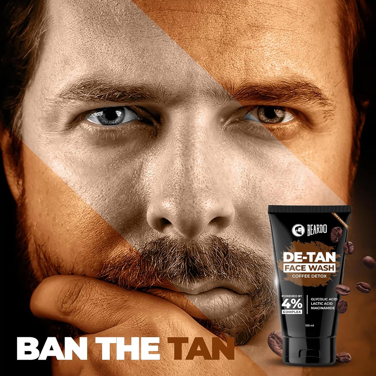 Beardo DeTan Coffee Face Wash for Men - 100ml - Image 2