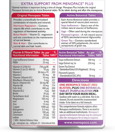 Vitabiotics Menopace Plus Vitamins & Minerals - Pack of 56 Tablets - Image 5