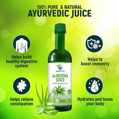 Vedapure Aloe Vera Juice - 500 ml Functional Drink - Image 3
